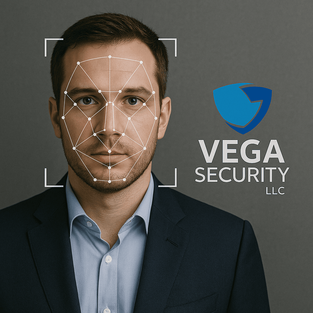 Facial recognition technology with Vega Security branding